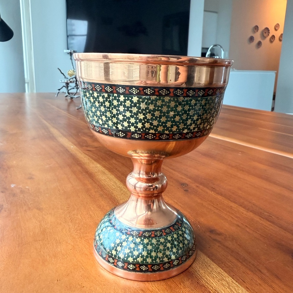 Persian Handcrafted Copper Decorative Bowl